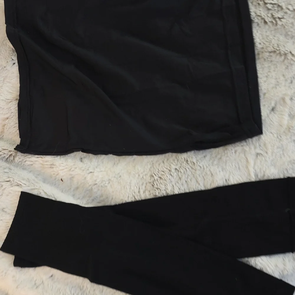 Black Skirt and Leggings Set